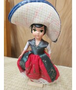 Mexican Collector’s Folk Art Doll &quot;Maria Lele&quot; Cloth Vintage Souvenir - $23.07 CAD