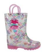 Toddler Girls Rain Boots Trolls Size 5/6 or 7/8 Princess Poppy - £23.85 GBP