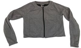 Adidas Women’s Cropped Track Jacket Gray Size S NWT Full Zip New with Tags image 2