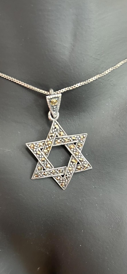 Silver Star of David Pendant Item image 2