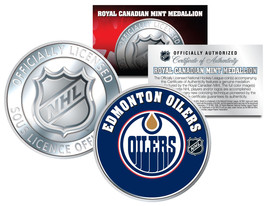 EDMONTON OILERS Royal Canadian Mint Medallion NHL Colorized Coin * LICEN... - £9.39 GBP