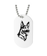 German Shepherd Dog Tag Necklace - $9.06