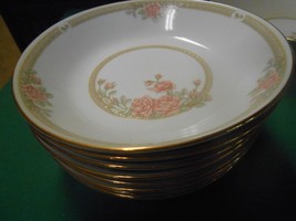 Beautiful Crown Ming &quot;Christina&quot; China- Set Of 8 Soup Bowls 7.5&quot; - £31.25 GBP