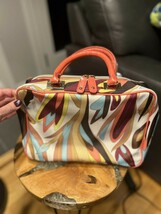 Missoni for Target Patterned Cosmetic Bag w/ Orange Handles - $44.55