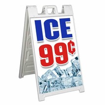 Ice 99 Cents Signicade 24x36 A Frame Plastic Sidewalk Sign Carnival Fair Food - £33.58 GBP+