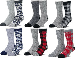 NEW Mens Cuddl Duds Climate Smart Lounge Socks 2 Pair Pk w/ Plushfill Midweight - £9.99 GBP