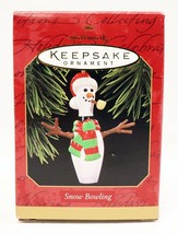 VINTAGE 1997 Hallmark Keepsake Christmas Ornament Snow Bowling - £11.82 GBP