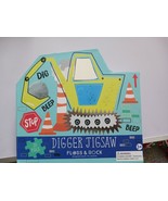 DIGGER Jigsaw Puzzle,  New, 20 Pcs . Floss and rock NEW AGES 3 PLUS. - $169.45 MXN