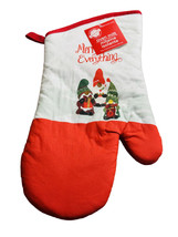 Home House Merry Everything Christmas Oven Mitt 7” X 13”.-100% Cotton - £11.74 GBP