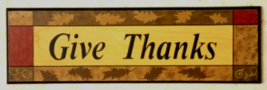 Fall Wood Wall Sign - Give Thanks image 2