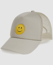 Sun + Stone Mens Smiley Baseball Hat in Grey-O/S - $13.99
