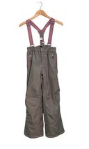 Gerry Snow Pants Removable Suspenders Gray Pink Youth Size M Ski Sled Skate - $15.84