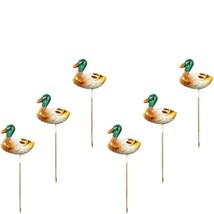 Set/6 Ducks Yard Lawn Ornament Bird Hunting Dollhouse Miniature - £1.85 GBP