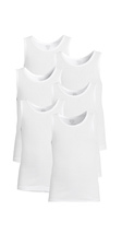 White A-Shirt Tank Top Toddler Boys 6 Pack A-Shirt Tank Top Undershirts - £19.48 GBP