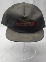 Vintage DEKALB Embroidered Hat - Black Solid Snapback Trucker Cap - ONE ... - $21.76