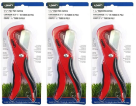 Orbit 26120 Poly Pipe Cutter 1-1/4&#39;&#39; w/Ergonomic Handle, Red/Black (3-PACK) - $34.64