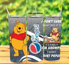 1- 20 oz I am Grumpy I want a  diet pepsi  insulated Tumbler with straw - $19.80