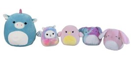 Squishmallows Kellytoy- Bundle Of 5 Plush Toy Stuffed Animals Easter READ Info - £25.89 GBP