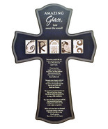 Large Wood Cross -- Amazing Grace -- (17&quot; x 12&quot; x 3/4&quot;) - $58.99 CAD