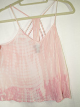 Women&#39;s Size Medium, Wet Seal Pink Tie Dye Gauze Tank, Strappy Back - £12.97 GBP