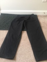 Genuine Dickies Men&#39;s Black Pleated Front Casual &amp; Work Pants Size 32x30 - £30.14 GBP