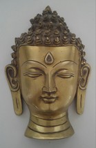 Tibetan Buddhist Buddha Head Wall Hanging 7&quot; - Nepal - £62.90 GBP