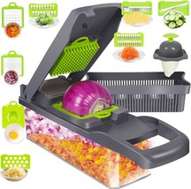 Vegetable Chopper 14 in 1 Multifunctional Slicer Dicer Cutter Pro Onion ... - £25.66 GBP