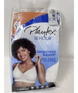 PLAYTEX 18 HOUR Sensational Support Bra, 40C White 20/27 Wirefree PL5360 - $17.08