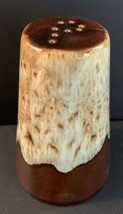 Harker Rawhide Brown Drip Glaze Lava Glaze Pepper Shaker, 4 1/4” tall - $6.84