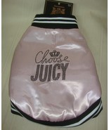 Juicy Couture Puffy Pink Rhinestone Bling Dog Jacket Size M/L NEW - $21.65 CAD