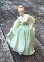 Vintage Royal Doulton &#39;Fair Lady&#39; Green HN 2193 Figurine 1962 - $34.65