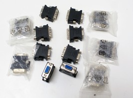 Lot of 13 DVI Male 24+5 to Vga 15 adapter Mix  Dell WJNY3 | PNY | Starte... - $19.99