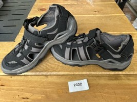 Mens Teva Water Hiking Sandals Omnium 2 Hybrid Closed Toe Shoes Black/Gr... - $64.30