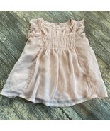 Infant Girl&#39;s Baby Gap Size: 0-3 Months Pink Blouse Type Dress Ruffles - $34.29 CAD