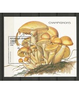 Souvenir Sheet from Benin depicting mushrooms, 1998, CTO - £1.57 GBP