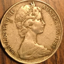 1968 Australia 10 Cents Coin - £0.97 GBP