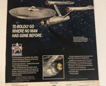 1991 Star Trek Starship Enterprise vintage Print Ad Advertisement pa20u - $6.92