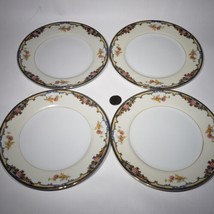 Set of 4 Noritake Oxford 7 5/8&quot; Porcelain Salad Luncheon Plates Japan 85963 - £26.42 GBP