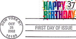 Happy Birthday 2002 First Day Cover - £2.31 GBP