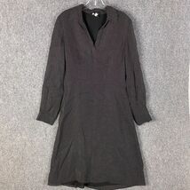 Ann Taylor Dress Women&#39;s Size 8 Polka Dots 100% Rayon Black Long Sleeve ... - $26.51 CAD