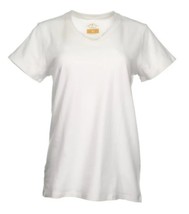 Blue Mountain YKL-9072 Women&#39;s Short-Sleeve V-Neck T-Shirt 2X Bright White - $21.55