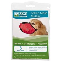 Guardian Gear Fabric MESH Dog MUZZLES Comfortable Soft Red Muzzle for Dogs That  - £16.57 GBP