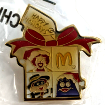 McDonald&#39;s Mascots Birthday Gift Box Pin Ronald McDonald Grimace  Hamburglar... - $13.99