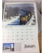 1998 Railroading Art Calendar Trains Railroad 11 x 13.5” FRAMING - $429.21 MXN