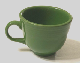 Fiesta Green HLC USA Vintage 80s Homer Laughlin Lead Free C Retired Teacup 3.5&quot; - £4.48 GBP