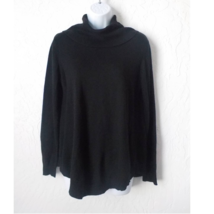Joan Vass Black Turtle Sweater Pullover Soft Knit Long Sleeves Women siz... - £15.00 GBP