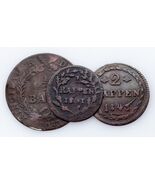 1801-1843 Swiss Cantons 1/2 Batzen, 1 &amp; 2 Rappen Coin lot of 3 (VF) - €51,65 EUR