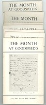 The Month at Goodspeed&#39;s lot of 7 issues rare book store documents 1946 prints   - £35.97 GBP