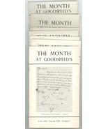 The Month at Goodspeed's lot of 7 issues rare book store documents 1946 ... - €38,75 EUR The Month at Goodspeed's lot of 7 issues rare book store documents 1946 ... - €38,75 EUR