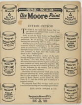 Use Moore paint advertising instruction booklet 1940 vintage household v... - $14.00